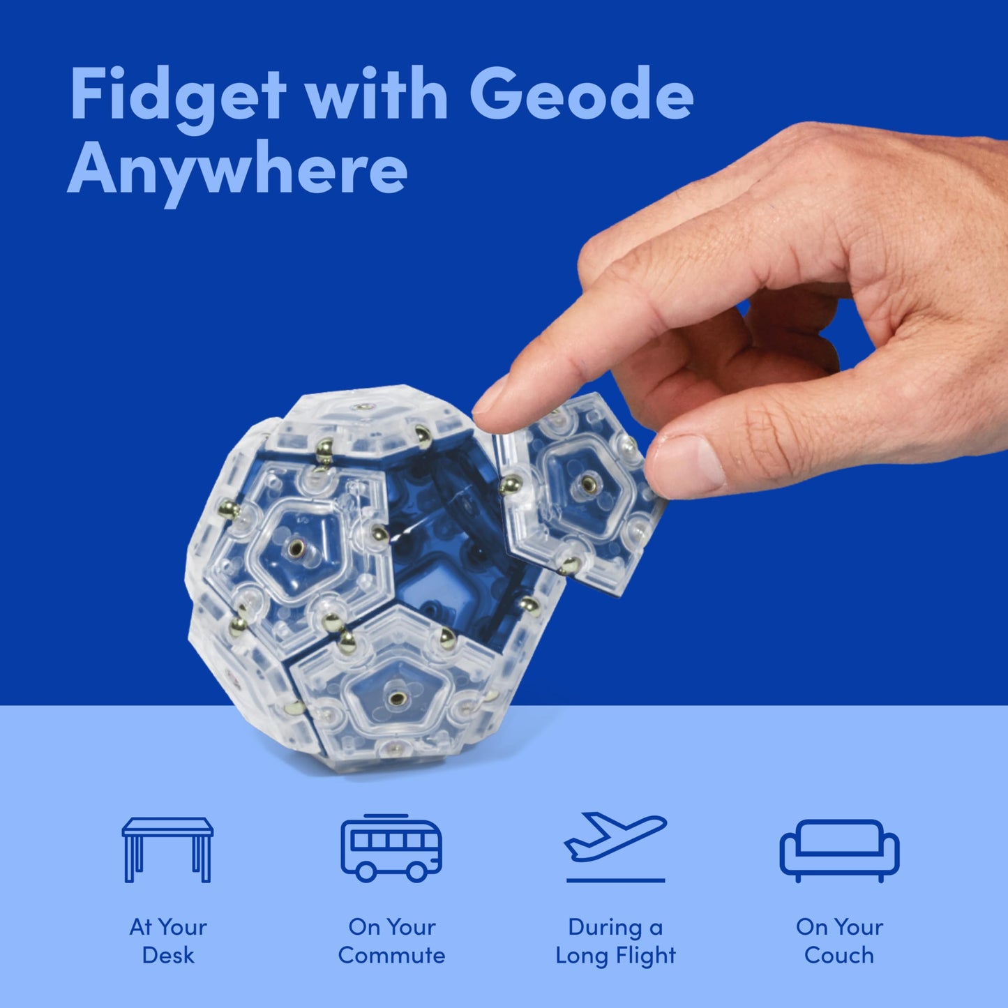 Geode Sphere Magnetic Fidget Toy